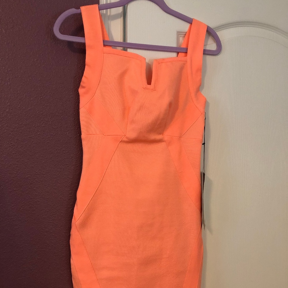 Wow Couture Bodycon Coral Dress